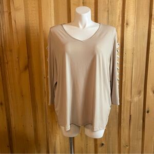 Susan Graver Women’s Plus Size 3/4 Length Sleeve Blouse Size 3X